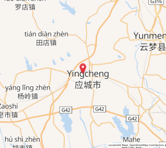 Map of Chengzhong, Hubei