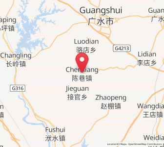 Map of Chenxiang, Hubei