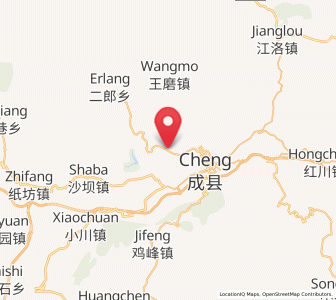 Map of Chenyuan, Gansu