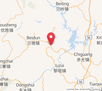 Map of Chetian, Guangdong