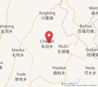Map of Chetian, Chongqing
