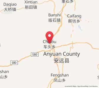 Map of Chetou, Jiangxi