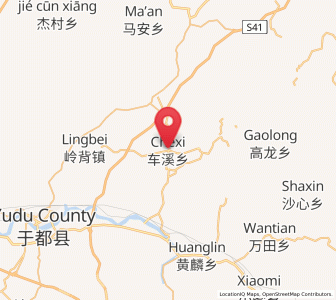 Map of Chexi, Jiangxi
