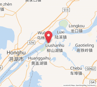 Map of Chibi, Hubei