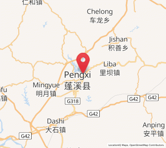 Map of Chicheng, Sichuan