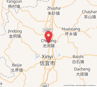 Map of Chidong, Guangdong