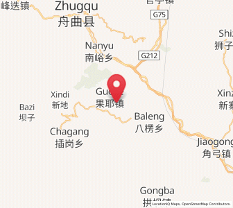 Map of Chigan, Gansu