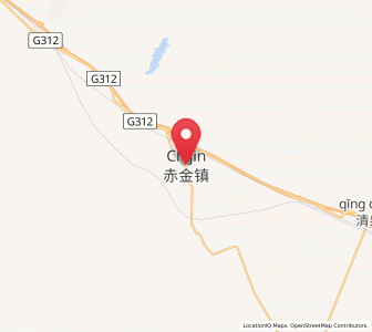 Map of Chijin, Gansu