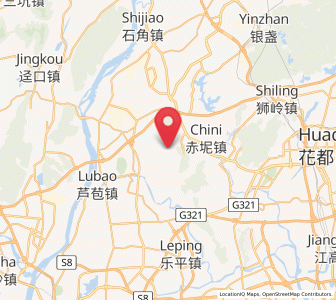 Map of Chini, Guangdong