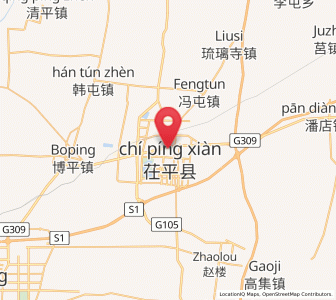 Map of Chiping, Shandong