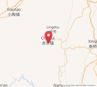 Map of Chishui, Fujian