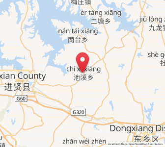 Map of Chixi, Jiangxi