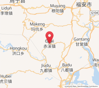 Map of Chixi, Fujian