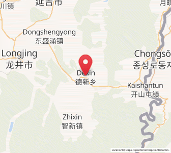 Map of Chongmin, Jilin