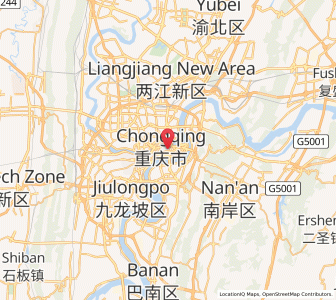 Map of Chongqing, Chongqing