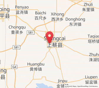 Map of Chongyang, Henan