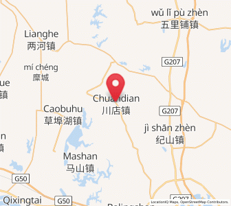 Map of Chuandian, Hubei