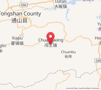 Map of Chuangwang, Hubei