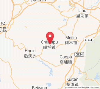 Map of Chuanpu, Guangdong