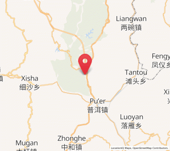 Map of Chuansiba, Yunnan