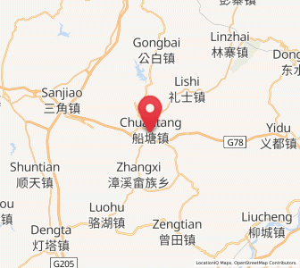 Map of Chuantang, Guangdong