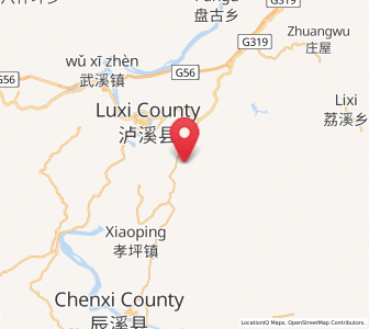 Map of Chuanxi, Hunan
