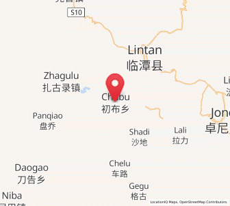 Map of Chubu, Gansu