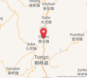 Map of Chumi, Guizhou