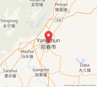 Map of Chuncheng, Guangdong