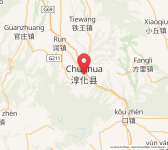 Map of Chunhua, Shaanxi