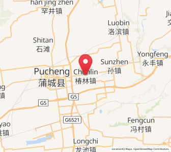 Map of Chunlin, Shaanxi