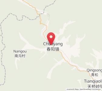 Map of Chunyang, Jilin