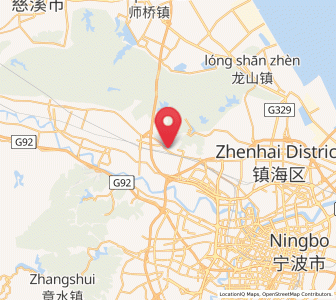 Map of Cicheng, Zhejiang