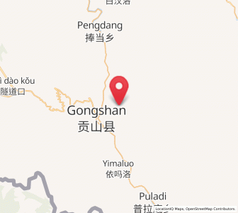 Map of Cikai, Yunnan