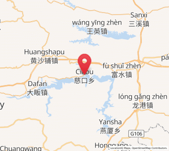 Map of Cikou, Hubei