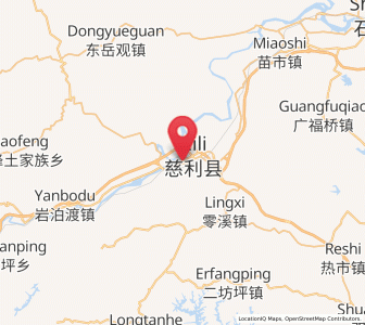 Map of Cili, Hunan