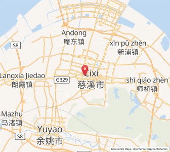 Map of Cixi, Zhejiang