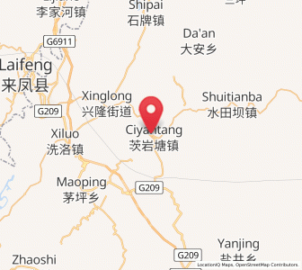 Map of Ciyantang, Hunan