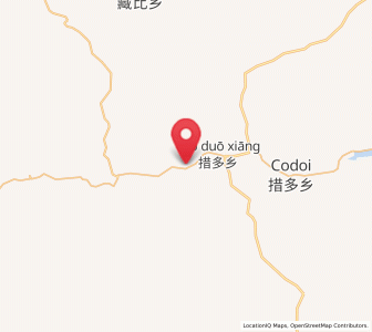 Map of Codoi, Tibet