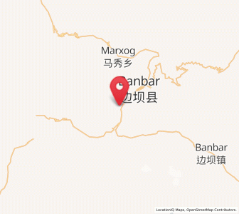 Map of Coka, Tibet