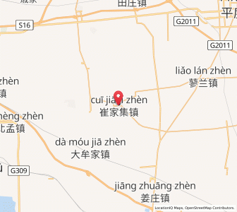 Map of Cuijiaji, Shandong