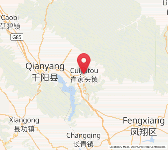 Map of Cuijiatou, Shaanxi