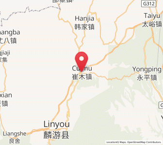 Map of Cuimu, Shaanxi