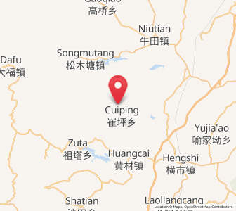 Map of Cuiping, Hunan