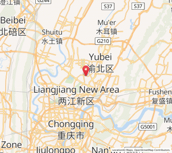 Map of Cuiyun, Chongqing
