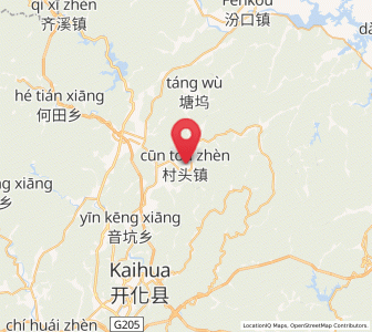 Map of Cuntou, Zhejiang