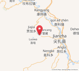 Map of Cuozhou, Qinghai