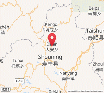 Map of Da’an, Fujian