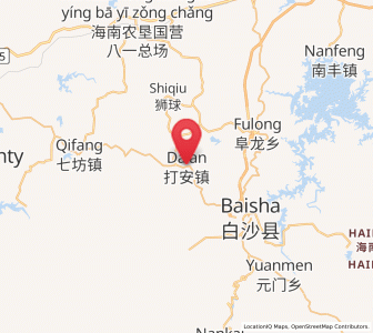 Map of Da’an, Hainan