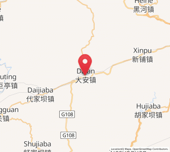 Map of Da’an, Shaanxi